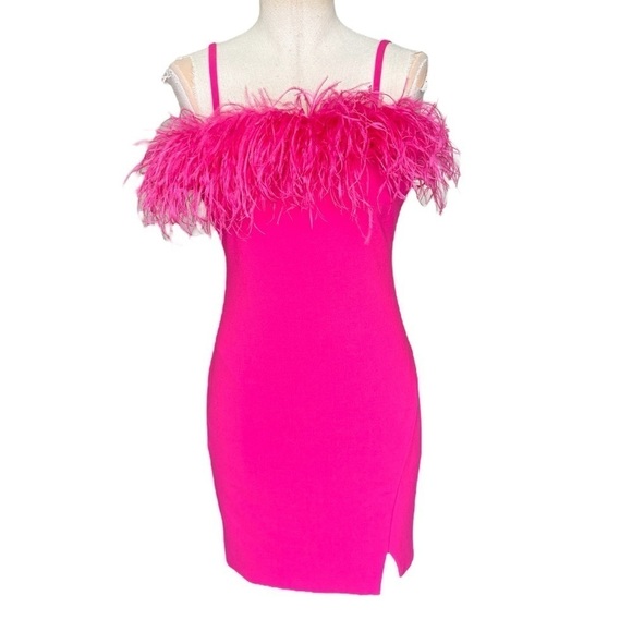 LIKELY Katie Mini Dress in Fuchsia Pink - Picture 4 of 14